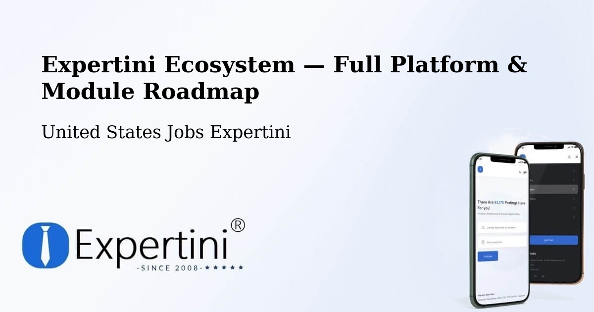 Expertini Ecosystem — Full Platform & Module Roadmap – Bardstown